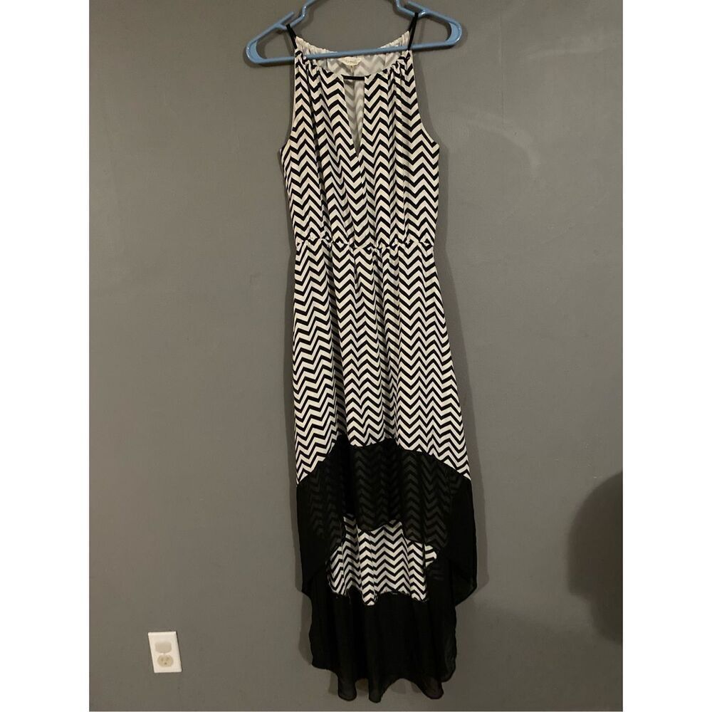 Sugarlips High Low Chevron Dress Size Small
